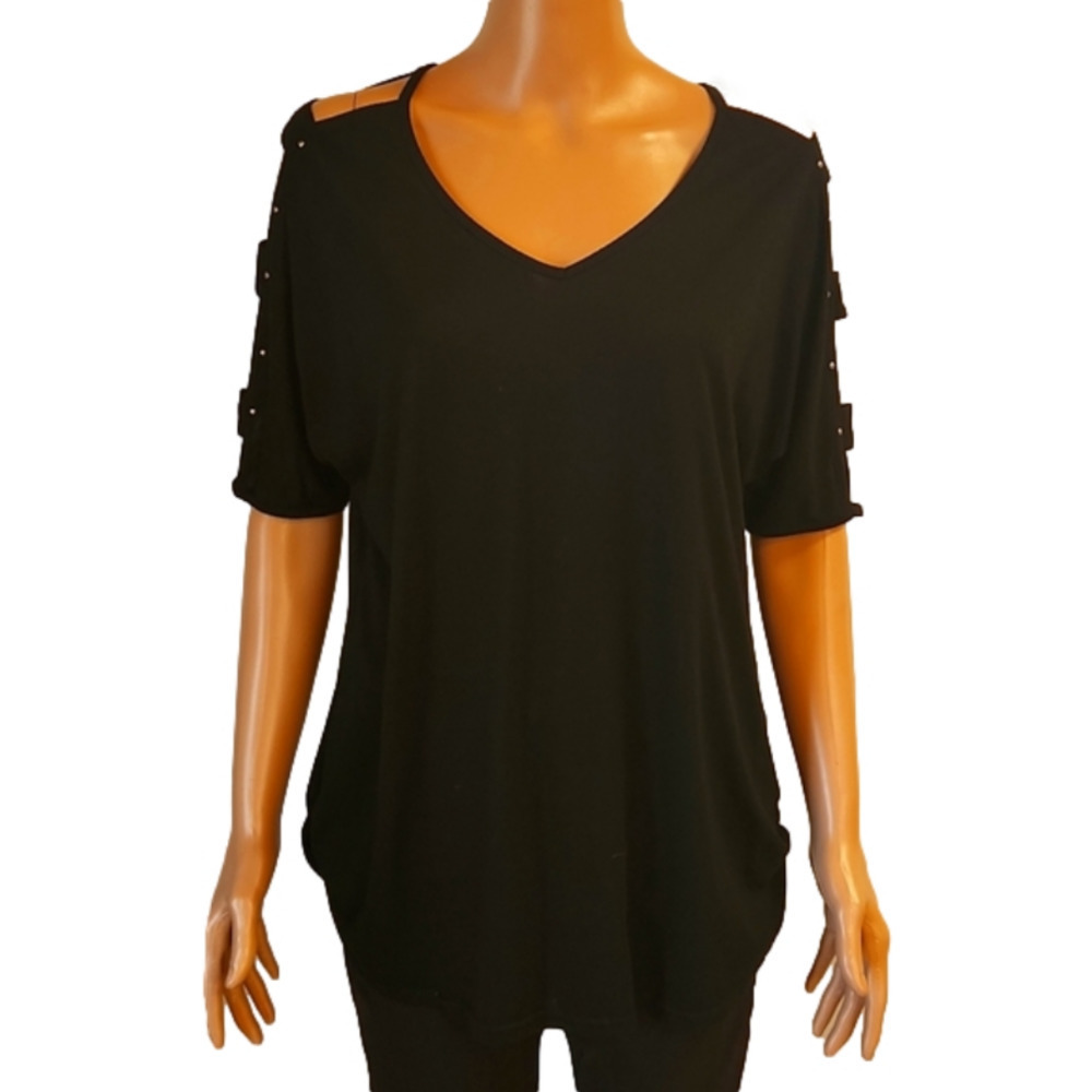 𝅺dressfo open sleeve T-shirt (code-P134)